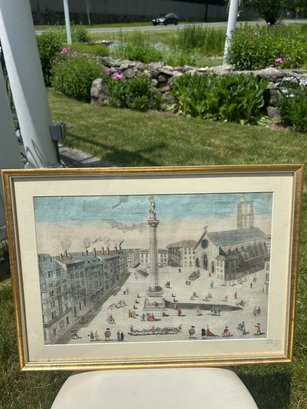 Hand Colored Lithograph