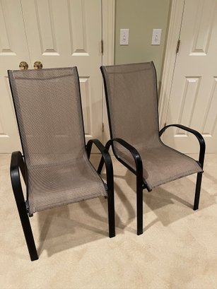Pair Outside Sling Chairs