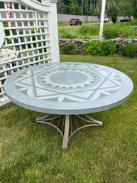 Round Hand Painted Table