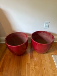 2 Red Planters