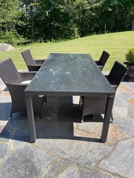 Resin Table And 4 Chairs