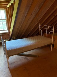 Metal Framed Twin Bed