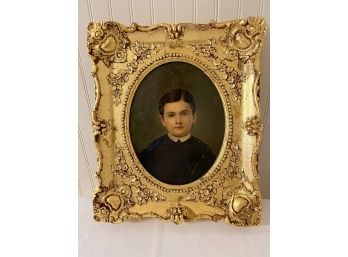 Antique Portrait Of Boy Oil Painting