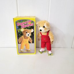 Sammy Skates Bear, Battery Operated, Skating Bear, Original Box, Vintage 1985