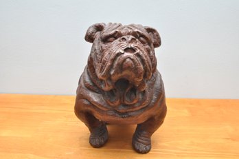 Realistic Bulldog Statue Red Mill