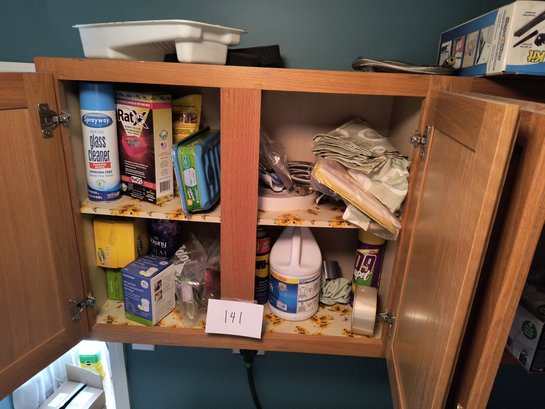 Contents In And On Cabinet