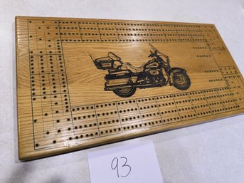 Motorcycle Cribbage Board