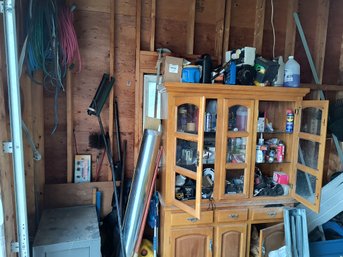 Entire Contents From Edge Of Shelving Unit To Corner Of Garage