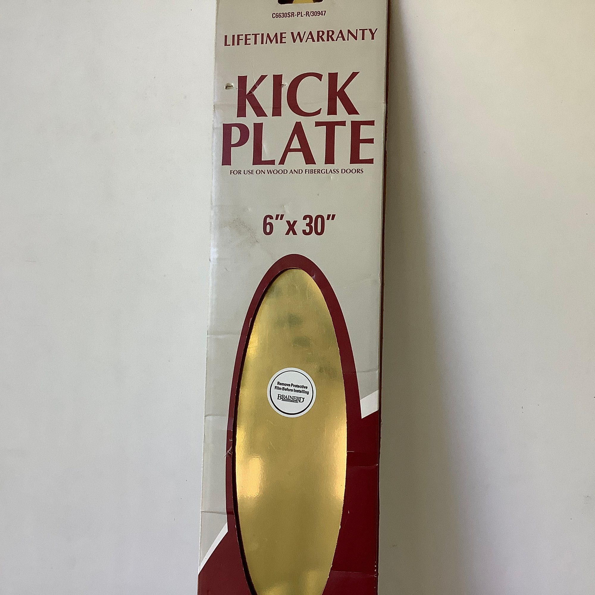 Solid Brass Door Kick Plate 4042