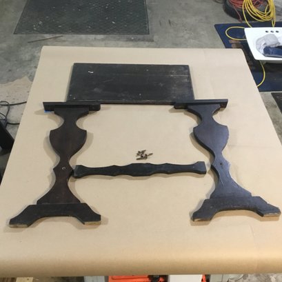 Antique Table Disassembled For Possible Refinishing