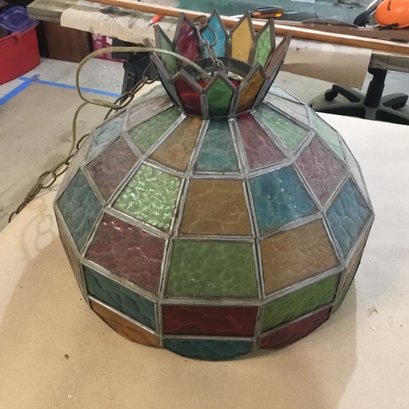 Multi Colored Stained Glass Lamp
