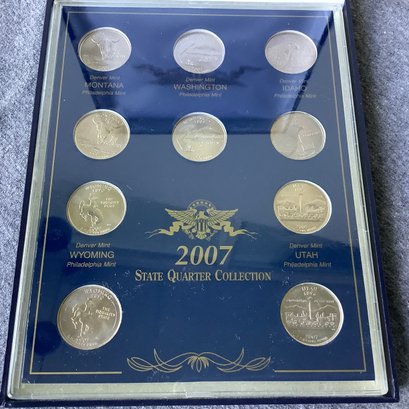 2007 State Quarters Uncirculated Proof Set In Case