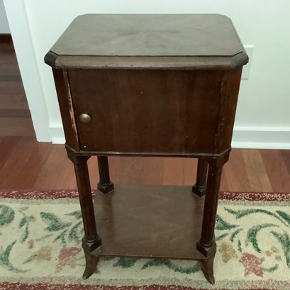 Vintage Smoking Stand, Metal Humidor Case. Fully Lined.