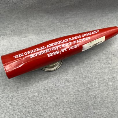 Red Kazoo From The Original American Kazoo Company Museum Gift Shop Factory In Eden NY