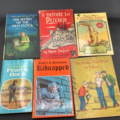 Children's Books, Nancy Drew, Peterkin, Velveteen Rabbit, Pearl S Buck, And More
