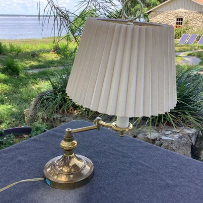 Brass Swing Arm Table Lamp