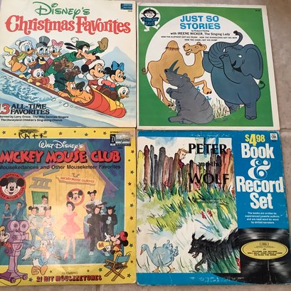 DISNEY, Mickey Mouse Club, Disney Christmas Favorites Vinyl Records