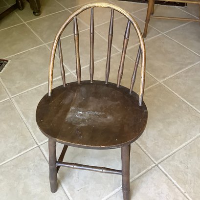Antique Childs Hoop Back Chair