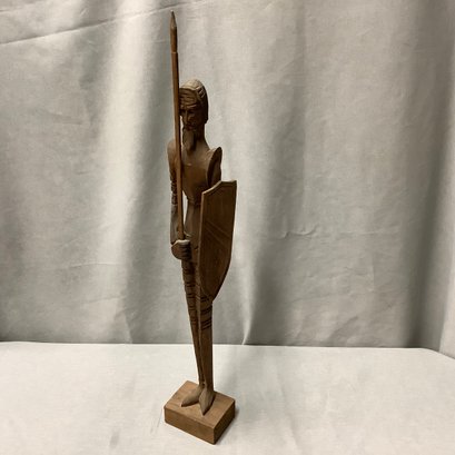 Wooden Hand Carved Spanish Guard Sculpture