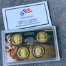 2007 US Mint, Presidential $1 Coin Proof Set, 4 Presidents: Washington, Jefferson, Madison, Adams