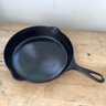 Erie Labeled Cast Iron Fry Pan With Double Pour, Top Rim Diameter 10 Inch / 2.25 Inch Depth