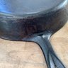 Authentic Early No 9 Griswold Cast Iron Fry Pan, 710E. 11 3/8 Inch, 2 Inch Depth.