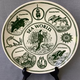 Vintage Sea World Ironstone Collector Plate, 1975