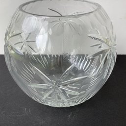 Large Palm Tree Crystal Bowl