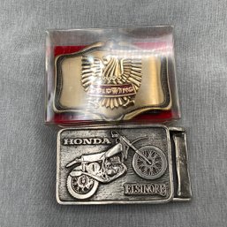 Honda Goldwing And Eisinore Belt Buckles