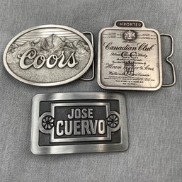 Belt Buckles, Jose Cuervo, Coors And Canadian Club