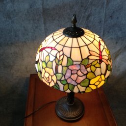 Dale Tiffany Stained Glass Dragonfly Lamp