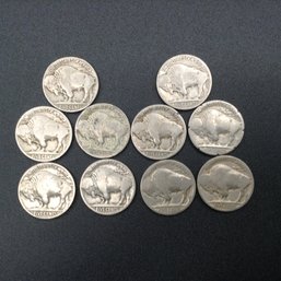 10 Buffalo Nickels