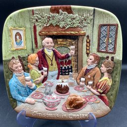 Royal Doulton, John Beswich Limited Edition First Edition 1972 Plate, Christmas In England