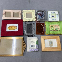 Lot Of Mini Frames Most 2x3 Or 3x4 Size, Talbots, Metal And More