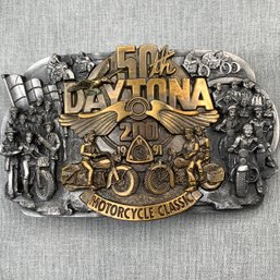 50th Daytona Motorcycle Classic 1991 Belt Buckle, By Bergamot Limited Edition