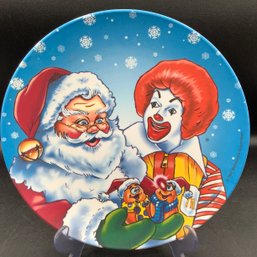 1997 Ronald McDonald Christmas Santa Plastic Plate