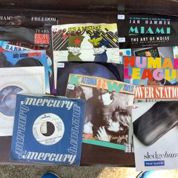 1980s Lot Of 45s, Katrina And The Waves, Human League, Peter Gabriel, Billy Ocean, Wham!, Tears For Fears