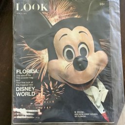 Look Magazine, April 1971 Issue Featuring Disney World In Florida