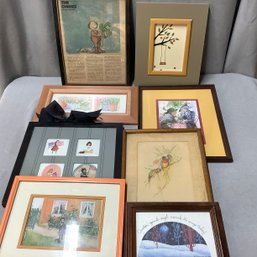8 Pieces Of Wall Art- All Framed