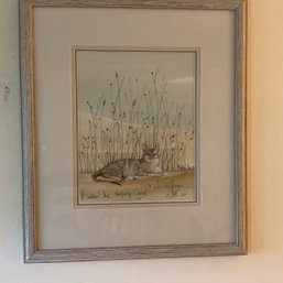 Signed Numbered Lithograph, 1995 'purrfectly Content'