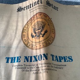 Newspaper From Sentinal Star, 1974, Nixon Tapes Complete Transcript