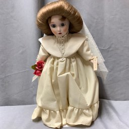 The Danbury Mint Bride Doll With Stand