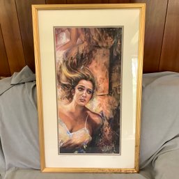 Signed, Numbered Limited Edition Lithograph By Melo D, 10-10-2001, Matting Pencil Signed