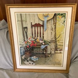 Norman Rockwell Matted And Framed Print