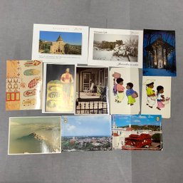 Unused Postcards From Holy Land Experience, Dali, Puerto Rico, Cedar Key, Thorncrown Chapel, Mexico