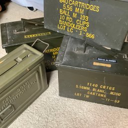 4 Vintage Military Ammo Cans