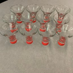 Complete Double Set Of 12 Bacardi Razz Mojito Glasses