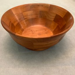 Hand Turned Cherry Wood Bowl, Signed By Artist, 2008 Ken Ross