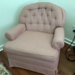 Tufted Button Barrel Easy Chair