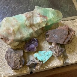 Calcite, Amethyst, And Other Rocks